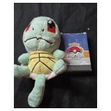 Lot of 2 Pokï¿½mon collectibles cards and plushie