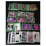Vintage 1990 Beetlejuice trading cards and glow
