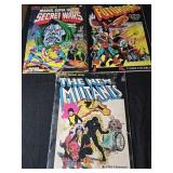 Lot of 3 Marvel graphic novel and coloring