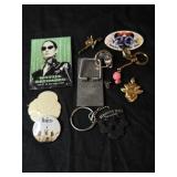 Lot of 10 collectible pins and keychains