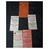 Vintage lot of 5 Disneyland parking passes