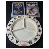 Lot of 3 Star wars collectibles plate and