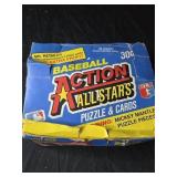 Baseball action all stars puzzle and cards