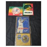 Lot of 3 baseball collectibles cards