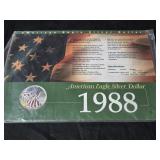 Vintage 1988 American Eagle silver dollar