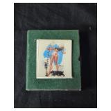 Vintage pin up girl matchbox with matches