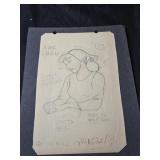 Vintage 1950 clean up sheep Cinderella pencil