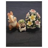 Lot of 3 porcelain collectibles