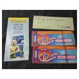 Lot of 4 assorted Disney tickets