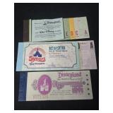 Lot of 3 Disney ticket booklets incomplete