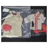 Lot of 2 doll outfits: baseball and Ken rally day
