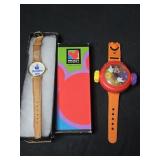 Lot of 3 Disney collectibles watches and pen