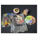 Lot of 5 assorted toys and pin