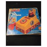 Vintage 1980 Popeye Jack in the Phone