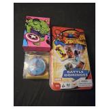 Lot of 3 Spider-Man collectibles game, watch and