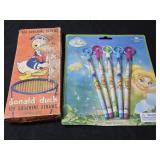 Lot of 2 Disney collectibles sunshine straws and