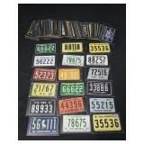 Lot of license plate info cards