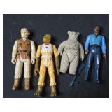 Lot of 4 Star Wars and Star Trek action figures