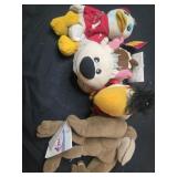 Lot of 4 Disney plushies