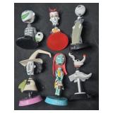 Lot of 6 Nightmare Before Christmas bobble heads