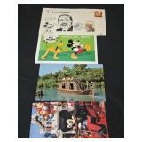 Lot of 4 assorted Disney postcards