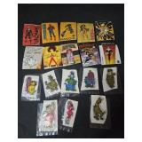 Lot of 18 stickers, puff stickers and Marvel