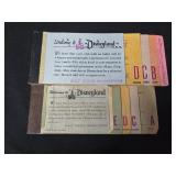 Lot of 2 incomplete Disney ticket books