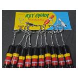 Novelty key chain with ball pen