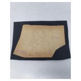 Marc Davis pencil drawing WDC 1937 snow white