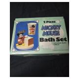 Disney Mickey Mouse 2 piece bath set toothbrush