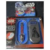 Lot of 2 star wars collectibles watch and hot