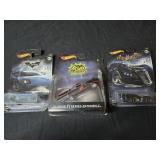 Lot of 3 Hotwheel Batman toy cars