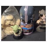 Lot of 4 Star Wars collectibles cup lids and