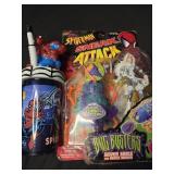 Lot of 2 Spider-Man collectibles cup and toy
