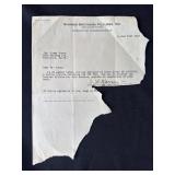 Jack L. Warner signed letter