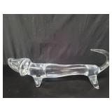 Daum (France) crystal dachshund figure