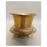 Vintage brass planter