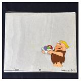 Vintage Barney Rubble animation cel