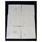 Lot of vintage Flintstones animation cels