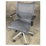 Herman Miller Setu adjustable gray office chair