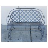 Rocking garden bench