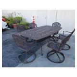 Patio table with 6 chairs