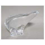 Signed bear crystal figure