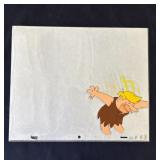 Vintage Barney Rubble animation cel