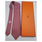 Hermes tie made in Paris 100% silk