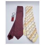 Versace ties and keychain