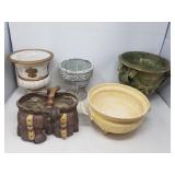 Ceramic, metal, and composite planters