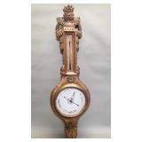 Vintage giltwood banjo barometer as is