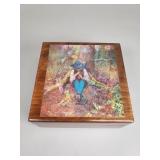 'Musical Memories' walnut magical jewelry box by