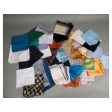 Handkerchiefs, some are silk